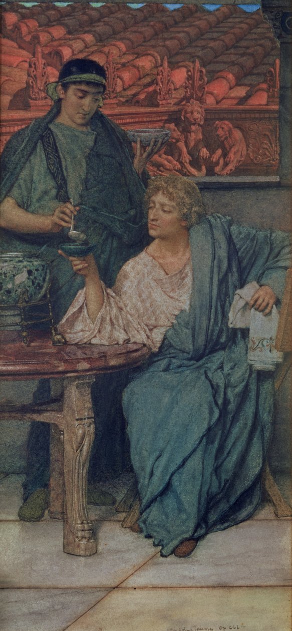 Les dégustateurs de vin romains - Lawrence Alma Tadema