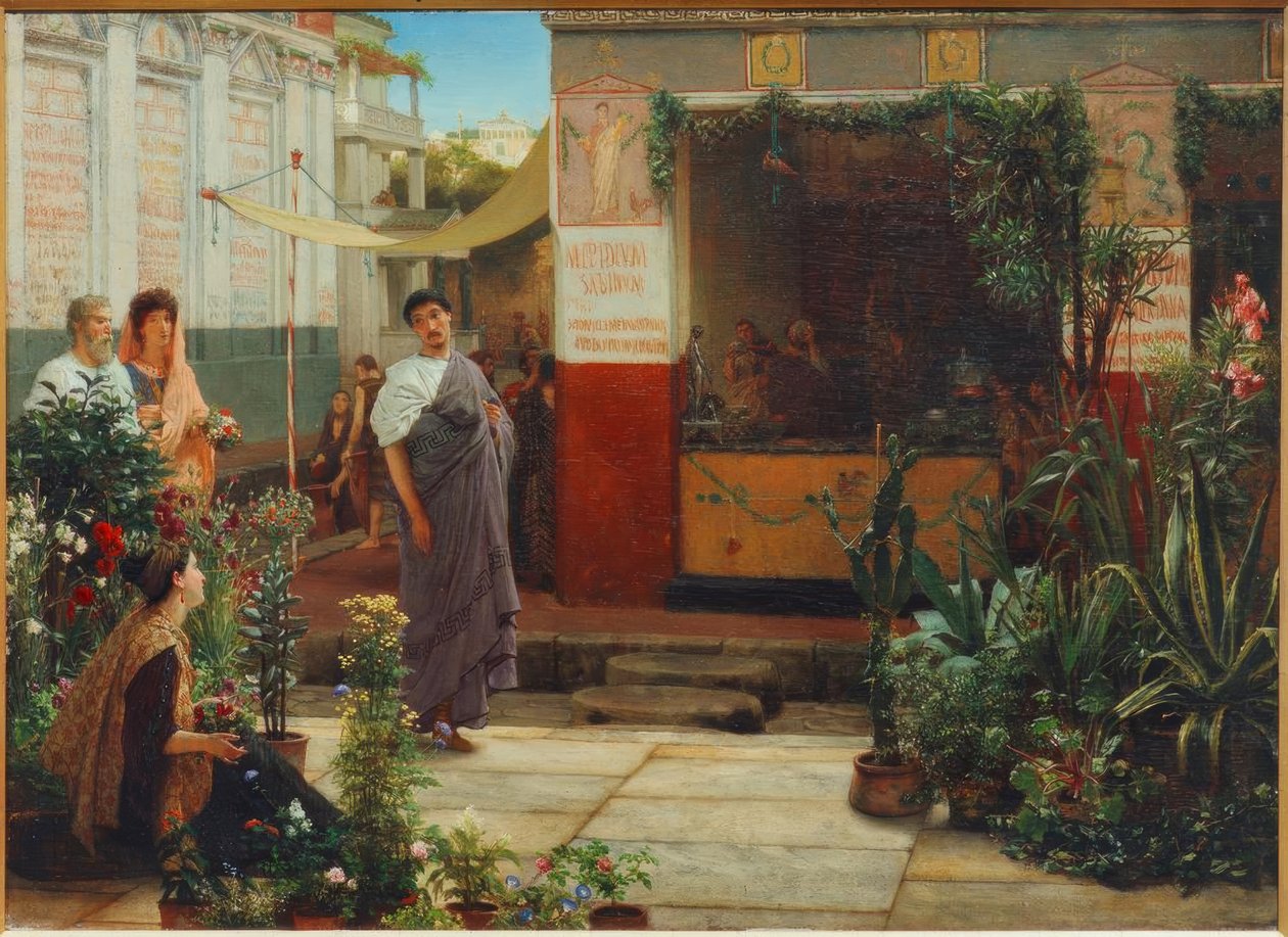 Le marché aux fleurs - Lawrence Alma Tadema