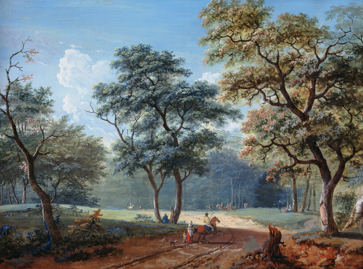 Le Bois de Boulogne, 1797 - Lazare Bruandet