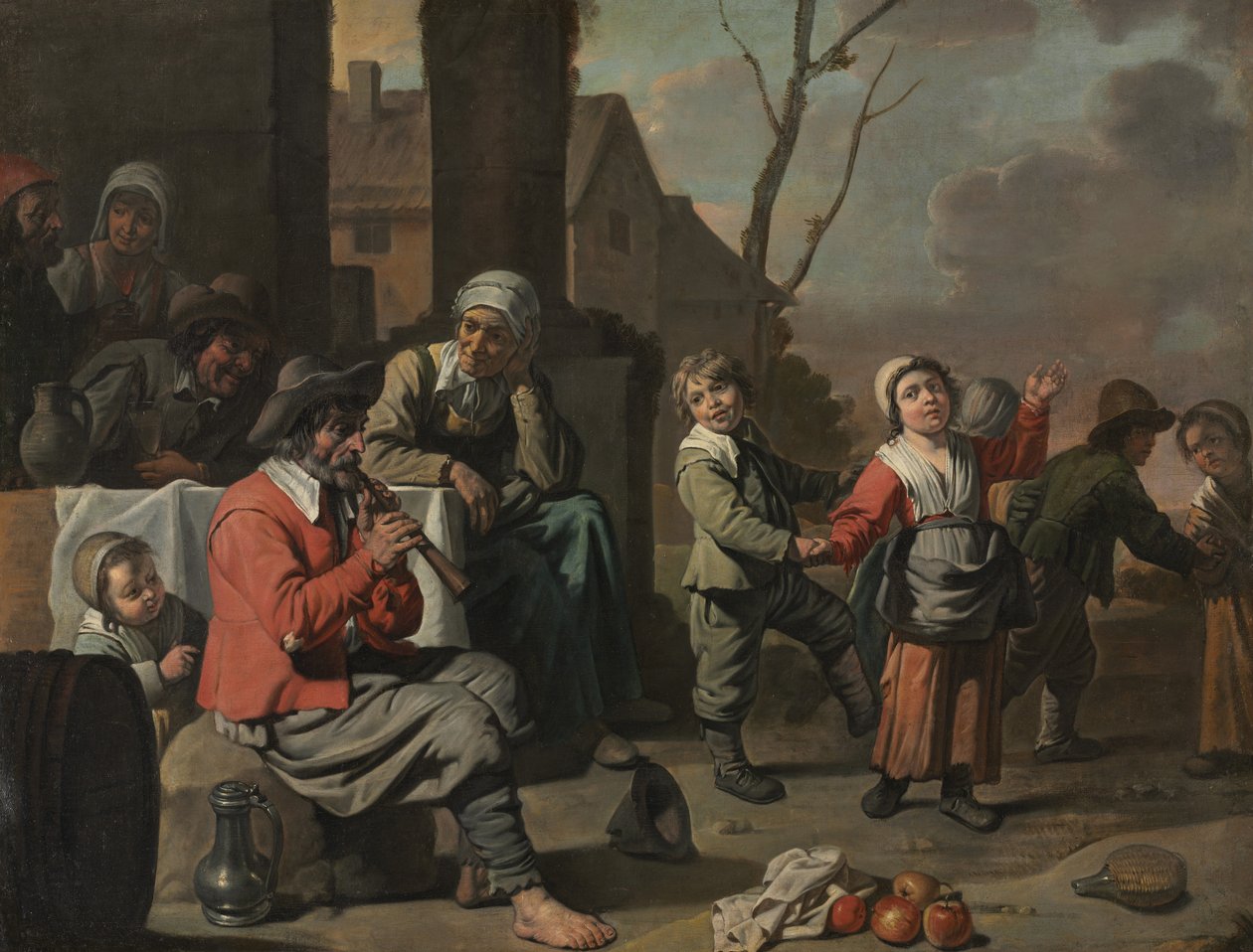 Enfants paysans dansant - Le Nain Brothers