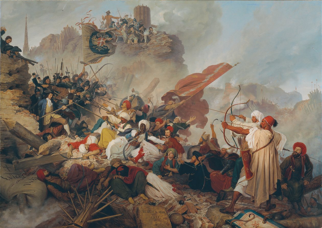 Assaut des Turcs sur la bastion Löwel - Leander Russ