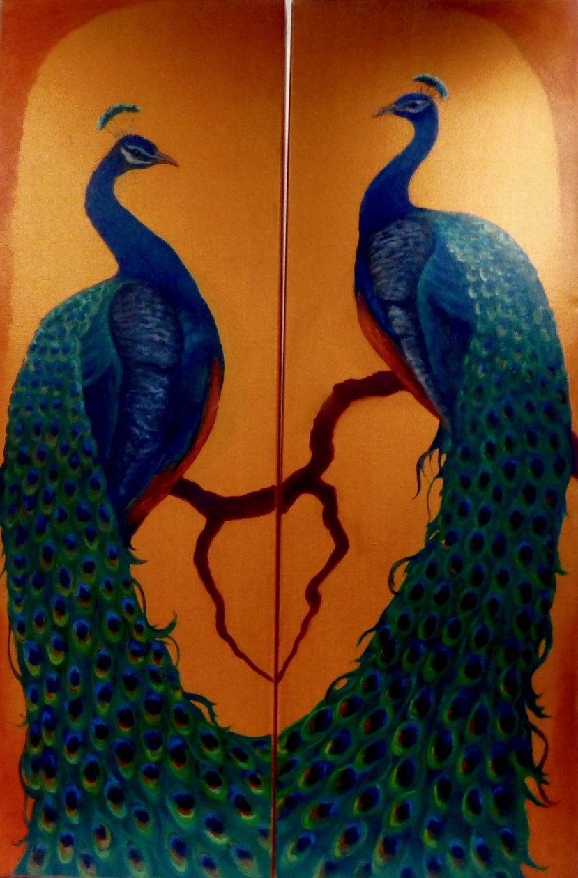 Deux paons - Lee Campbell