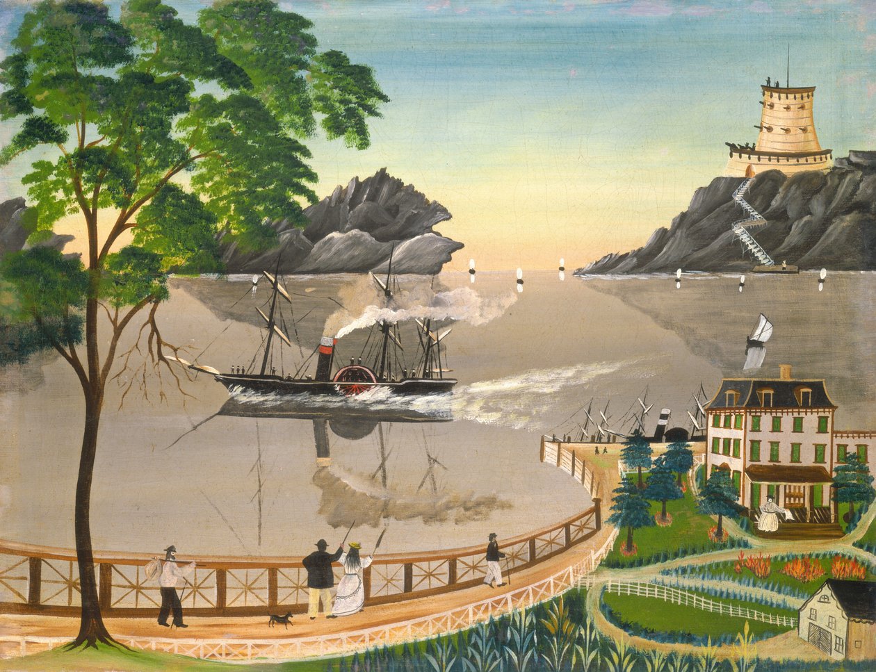 Bateau postal américain, 1855 ou plus tard - Leila Bauman
