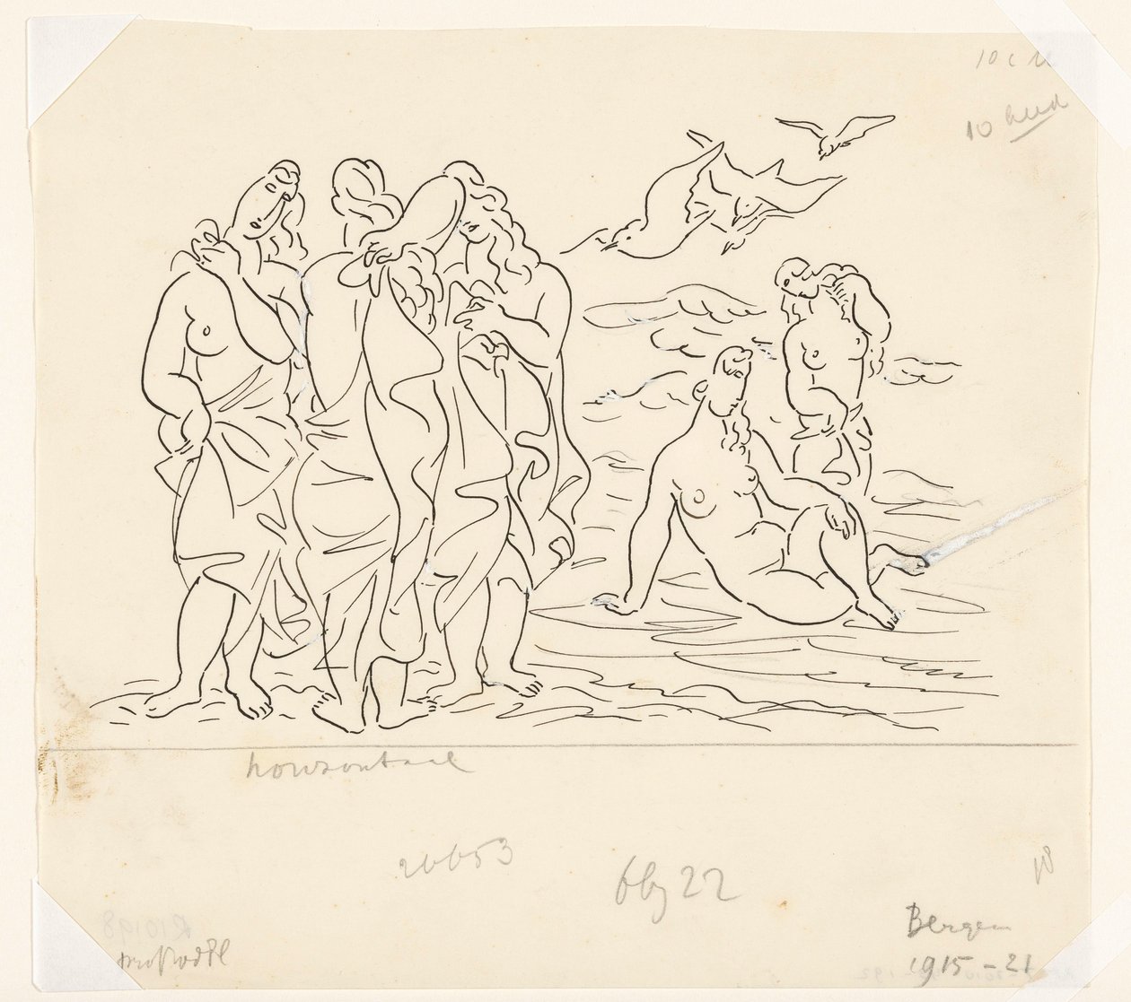 Baigneuses (esquisse) - Leo Gestel