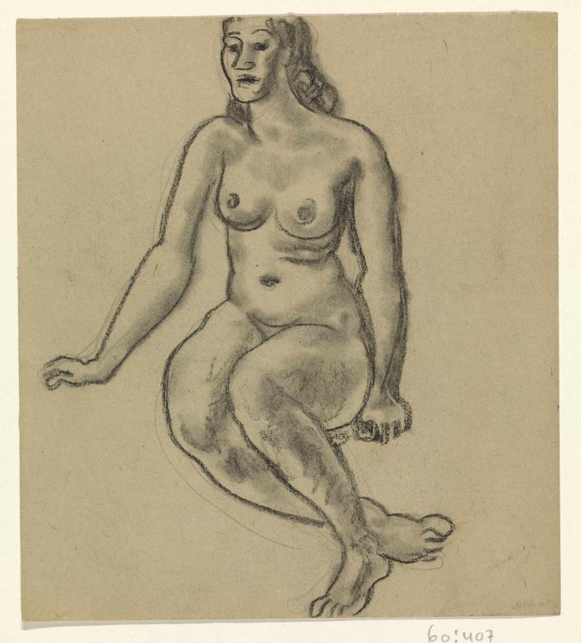 Femme nue assise - Leo Gestel