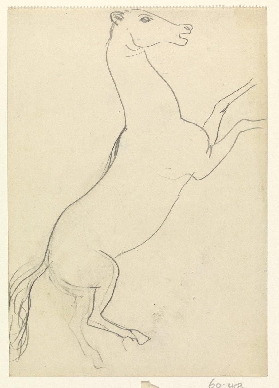 Cheval cabré sans crinière - Leo Gestel