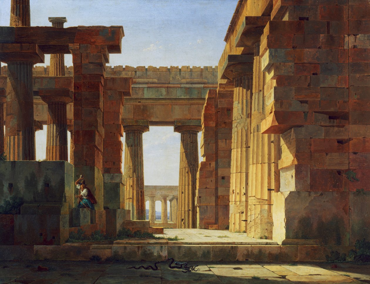 Le temple de Poséidon à Paestum - Leo von Klenze