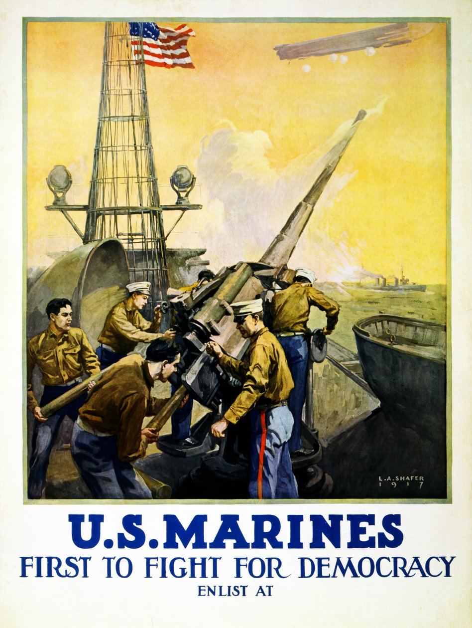 Marines américains, 1917 - Leon Alaric Shafer