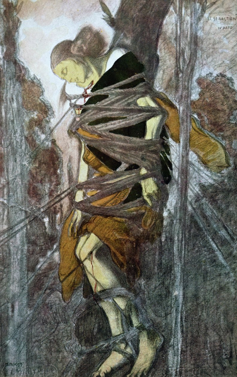 Saint Sébastien, du Martyre de Saint Sébastien, vers 1911-22 - Leon Bakst