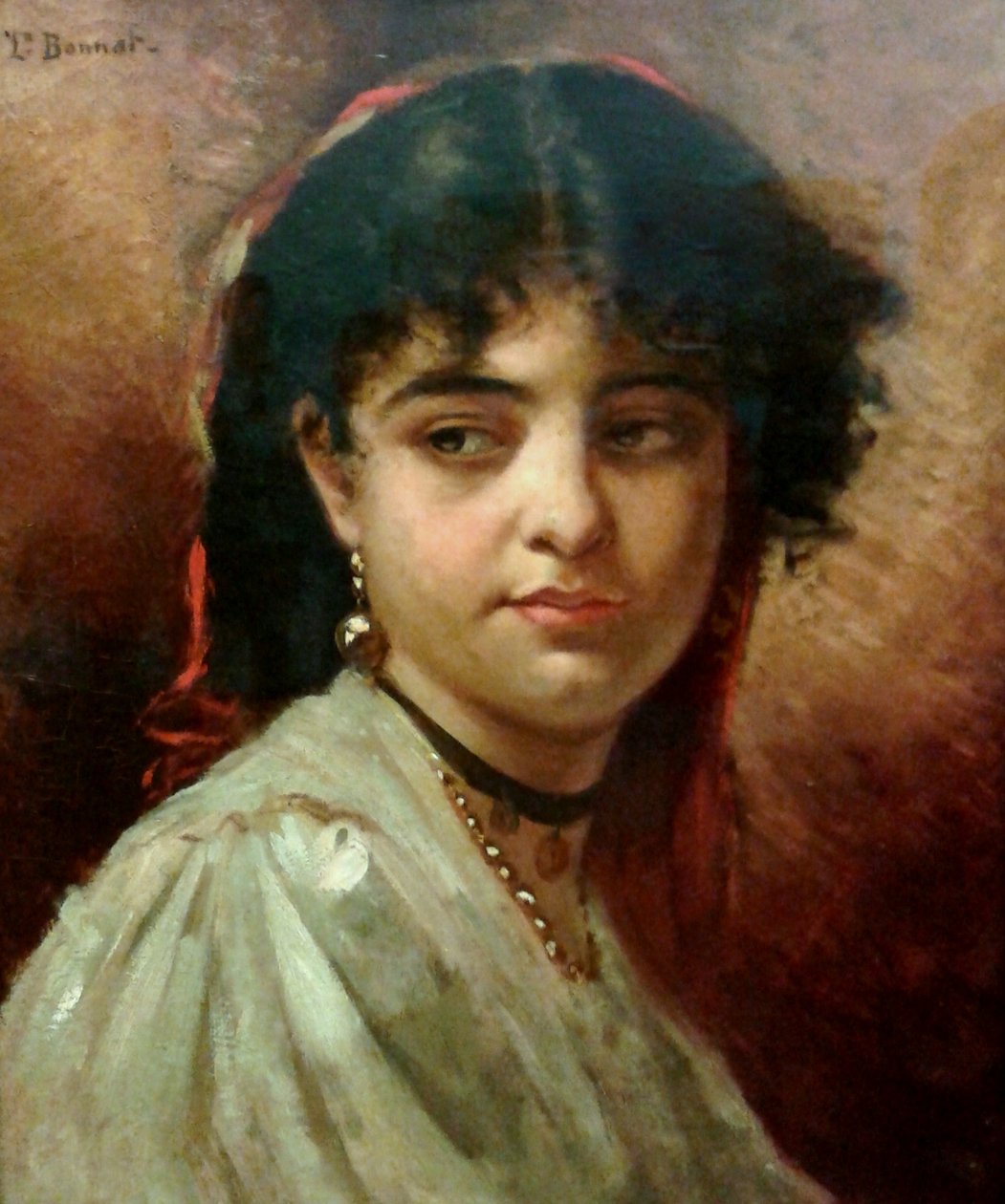 Tête de femme - Leon Joseph Florentin Bonnat