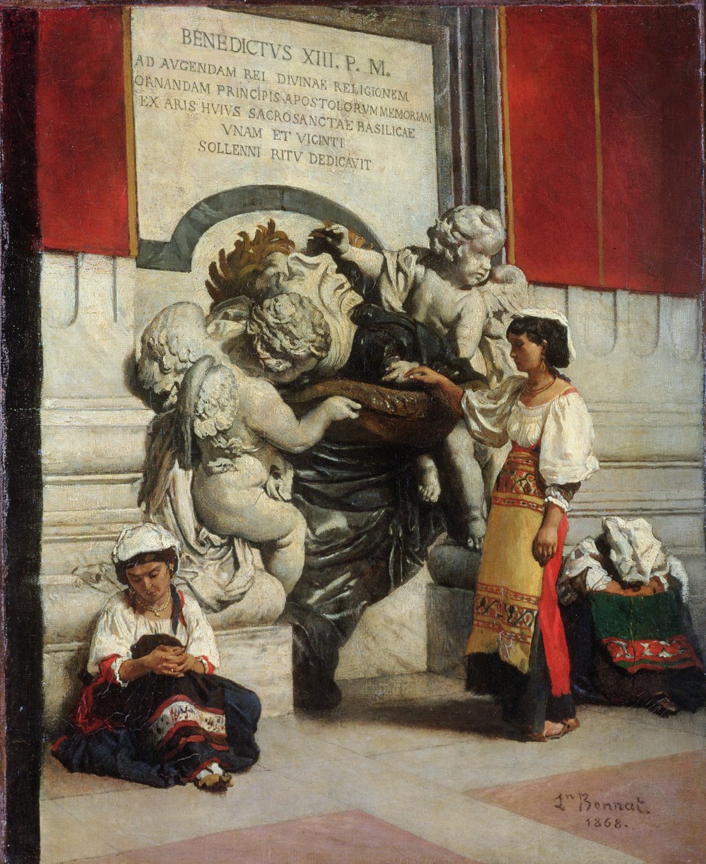Fontaine près de la cathédrale Saint-Pierre à Rome, 1868 - Leon Joseph Florentin Bonnat