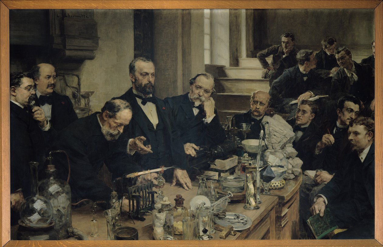 Henri Sainte-Claire Deville (1818-81) en conférence, 1890 - Leon Augustin Lhermitte