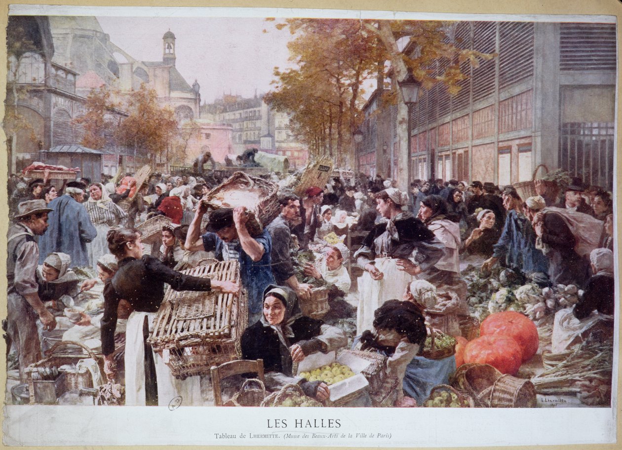 Les Halles, 1893 - Leon Augustin Lhermitte