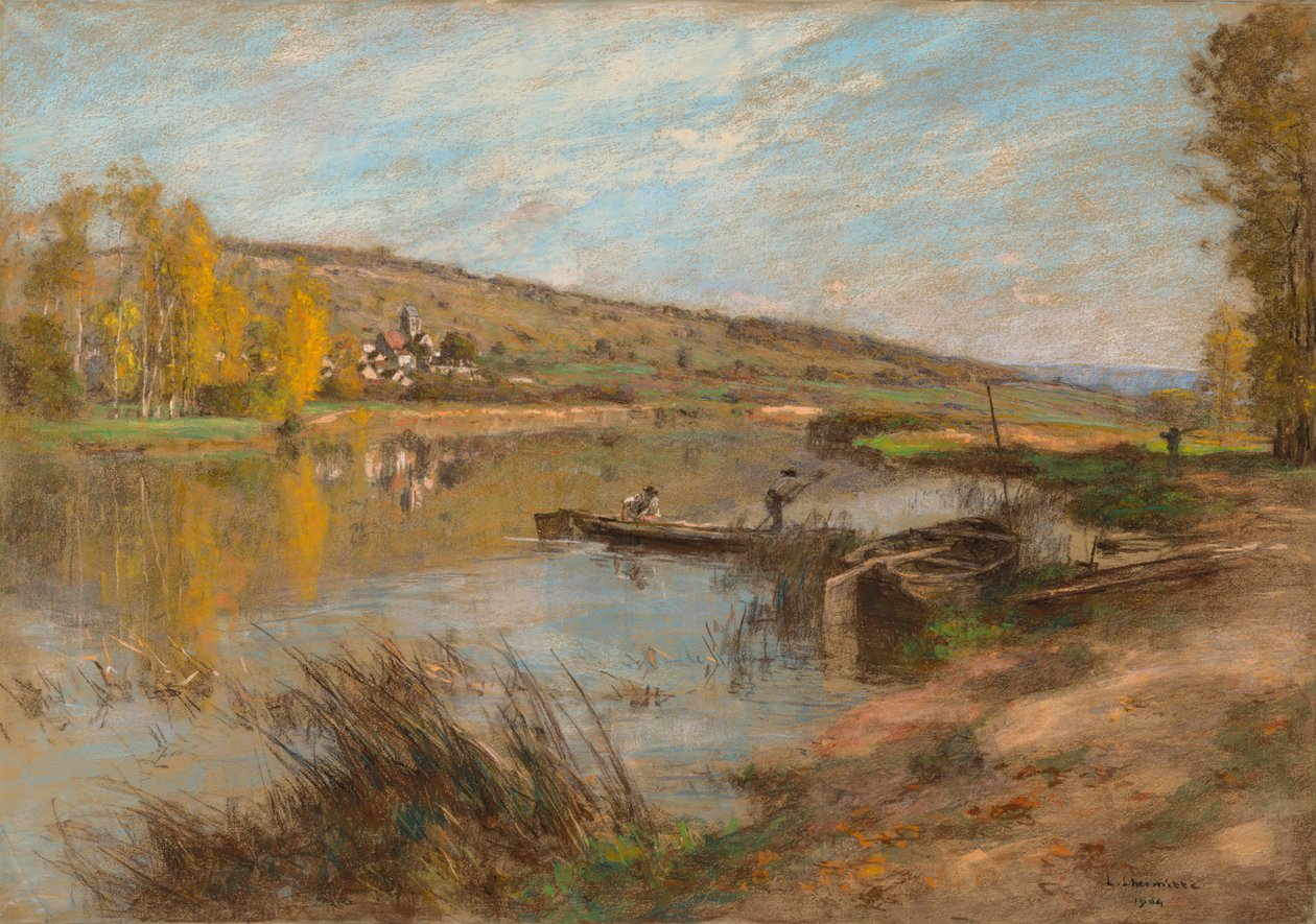 Quai au Sable, Chartèves - Leon Augustin Lhermitte