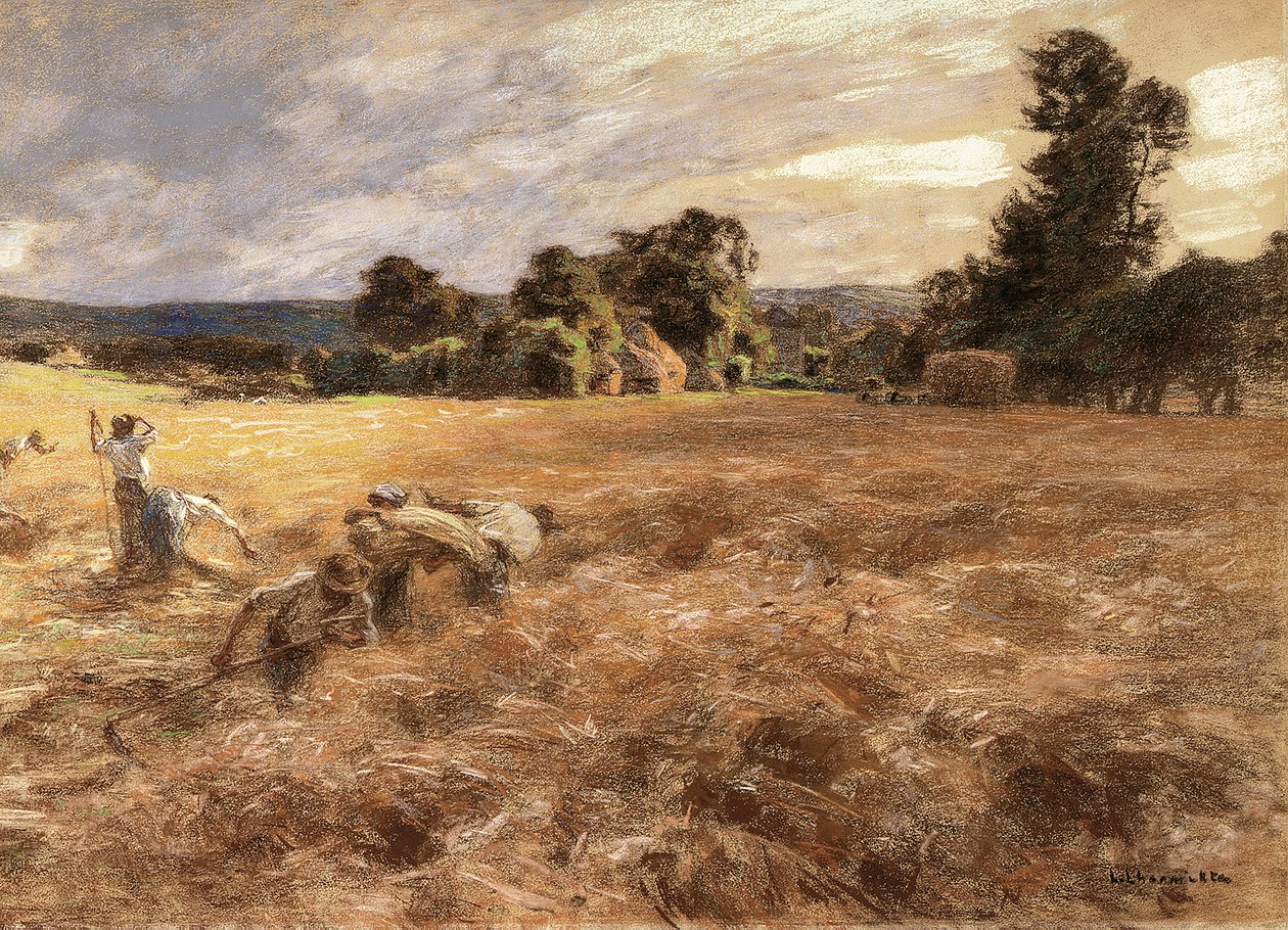 Tempête pendant une récolte, 1906 - Leon Augustin Lhermitte