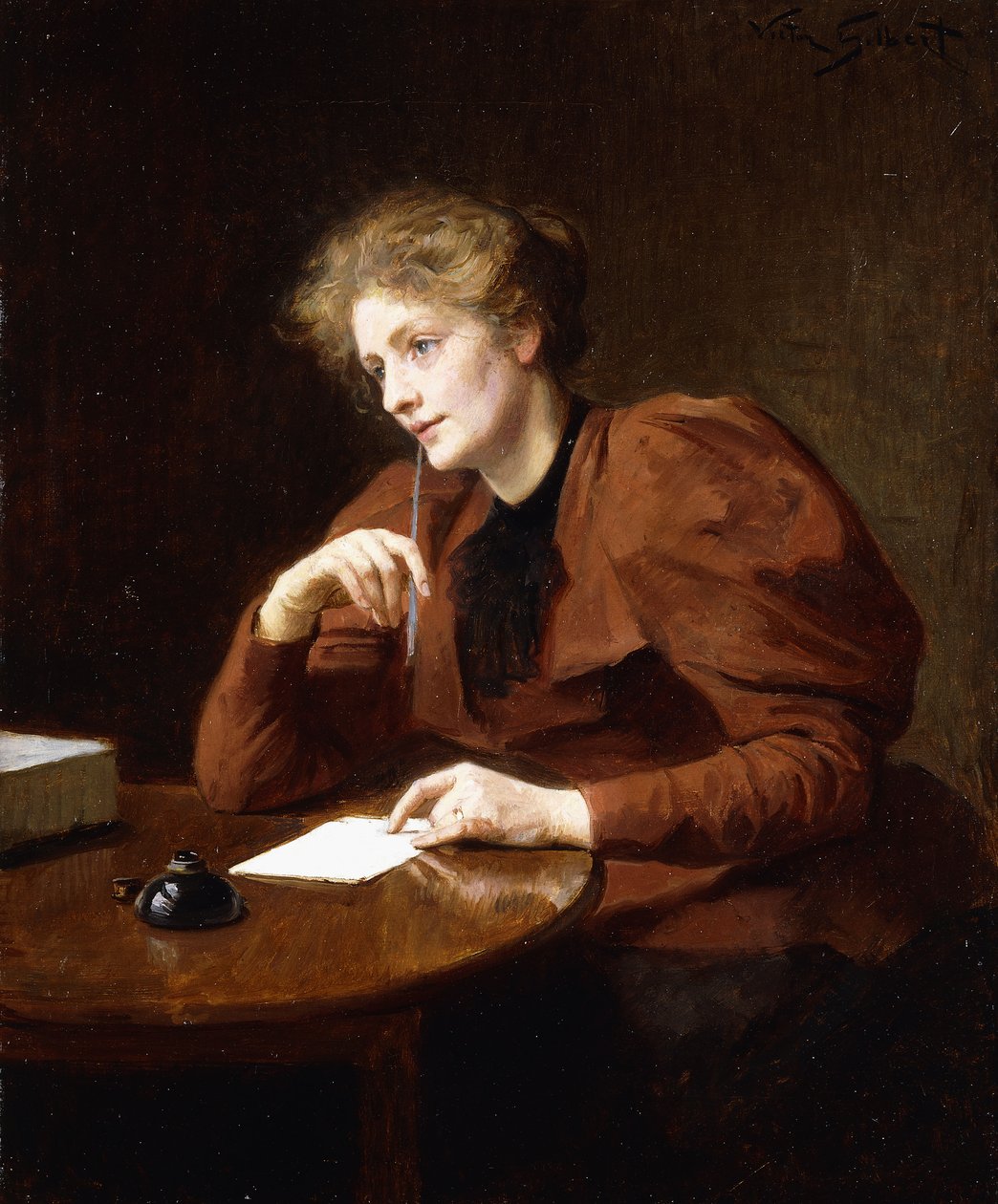Jeune faneuse, vers 1920 - Leon Augustin Lhermitte