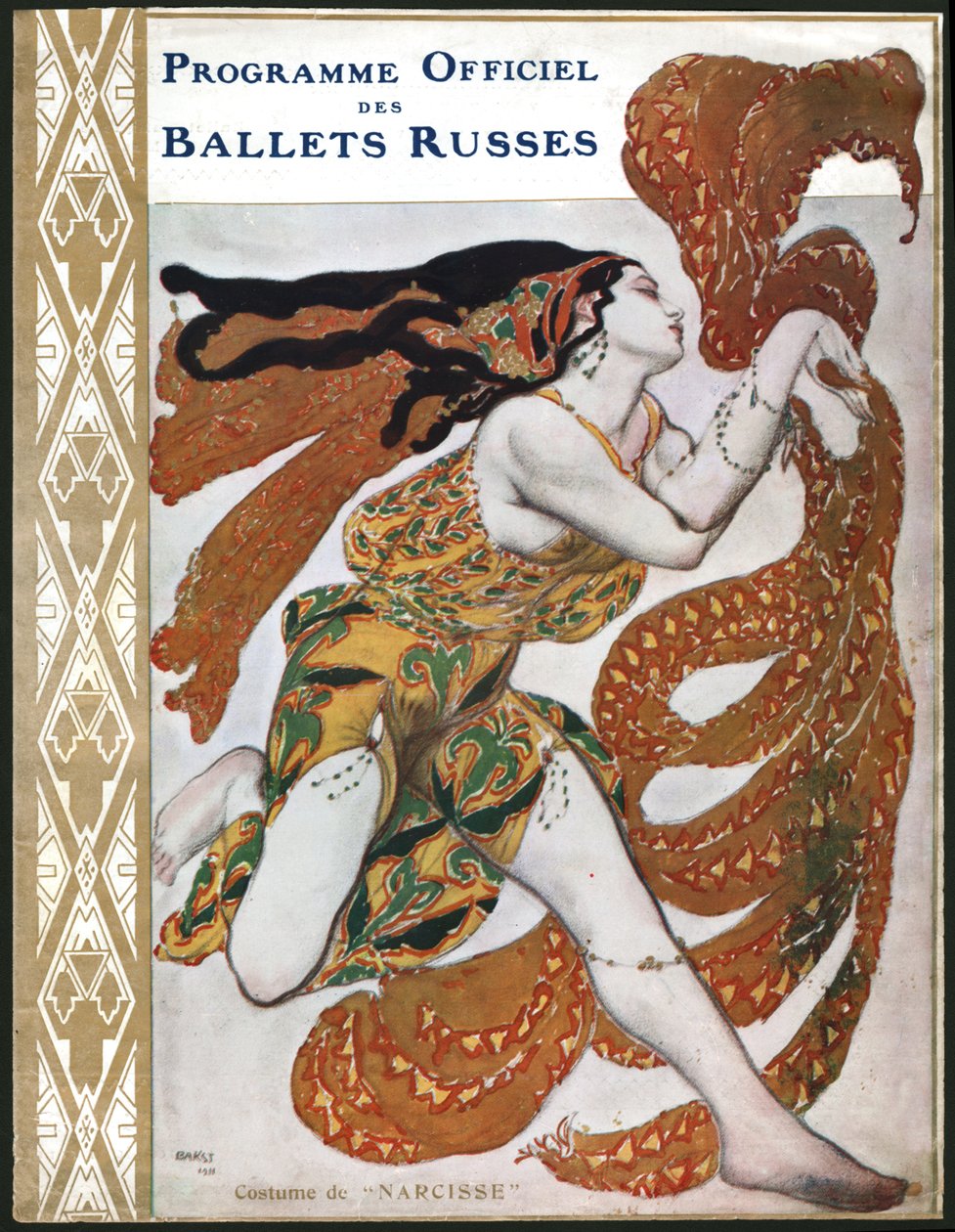 Narcisse par Les Ballets Russes (illustration) - Leon Bakst