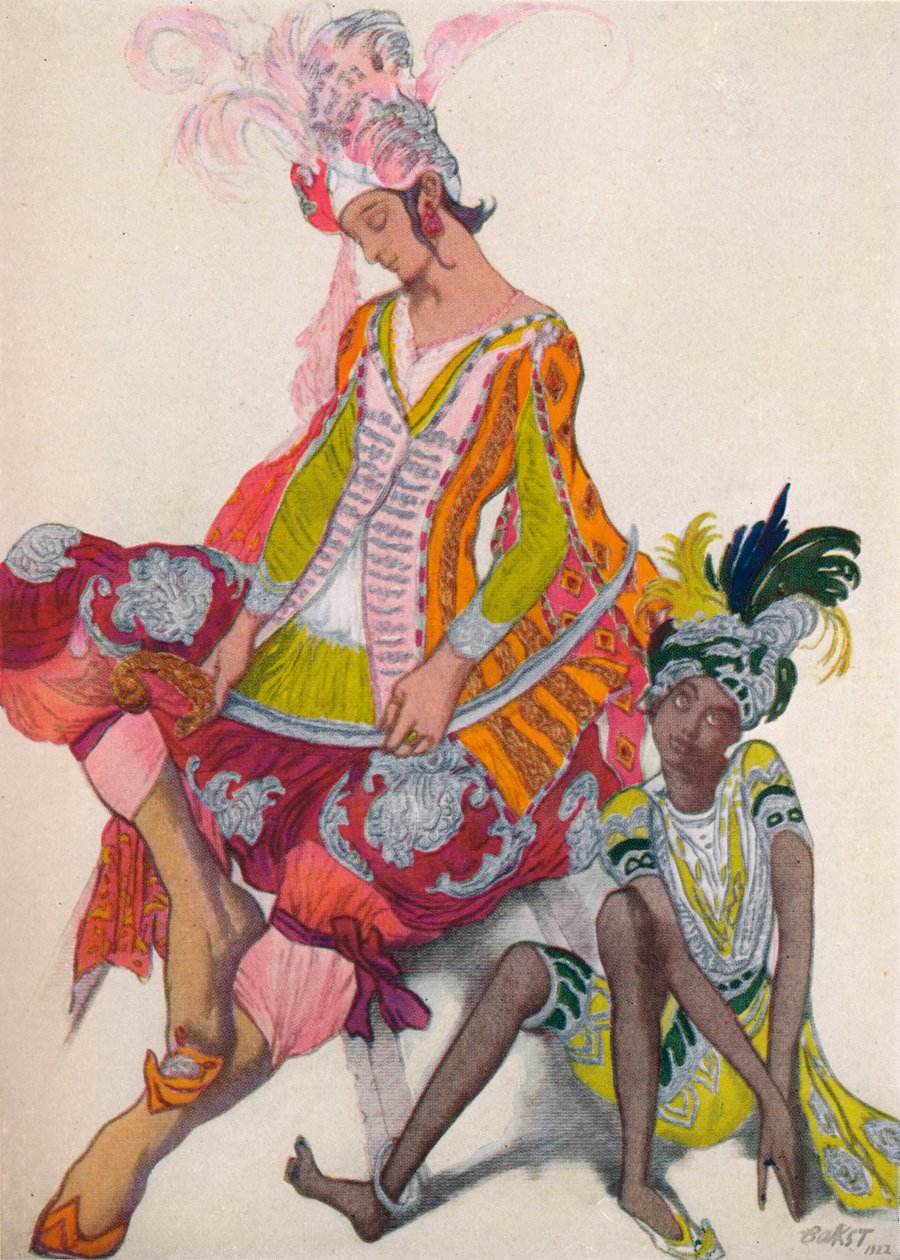 Prince et esclave rêvant - Leon Bakst