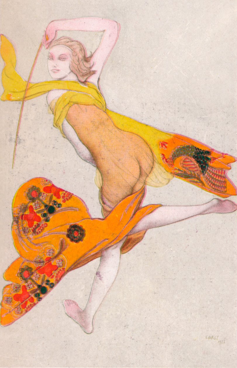 Une esclave dansante, 1922, 1923 - Leon Bakst