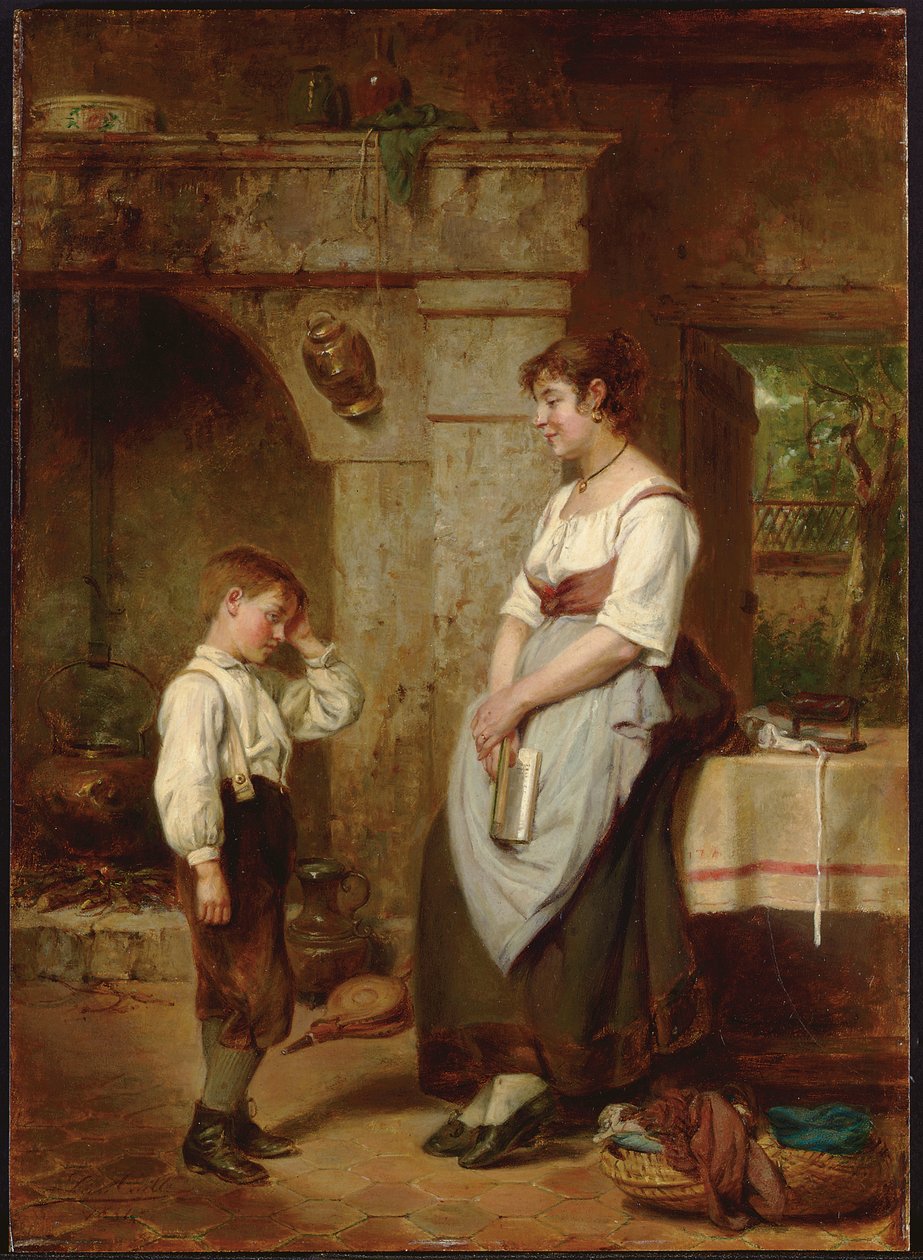 La Leçon, 1887 - Leon Caille