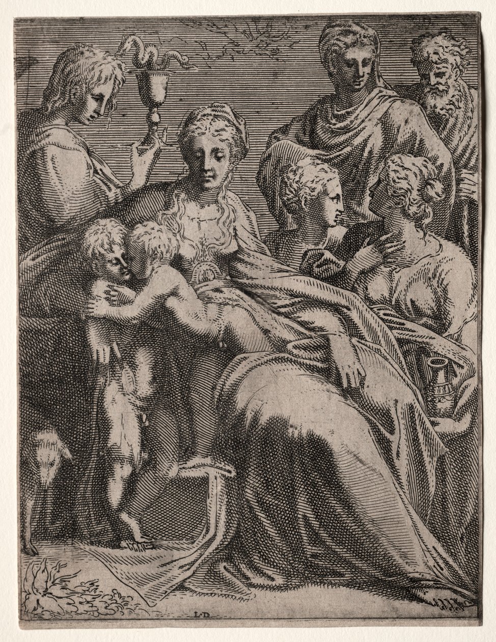 Conversation sacrée, 1540s - Leon Davent