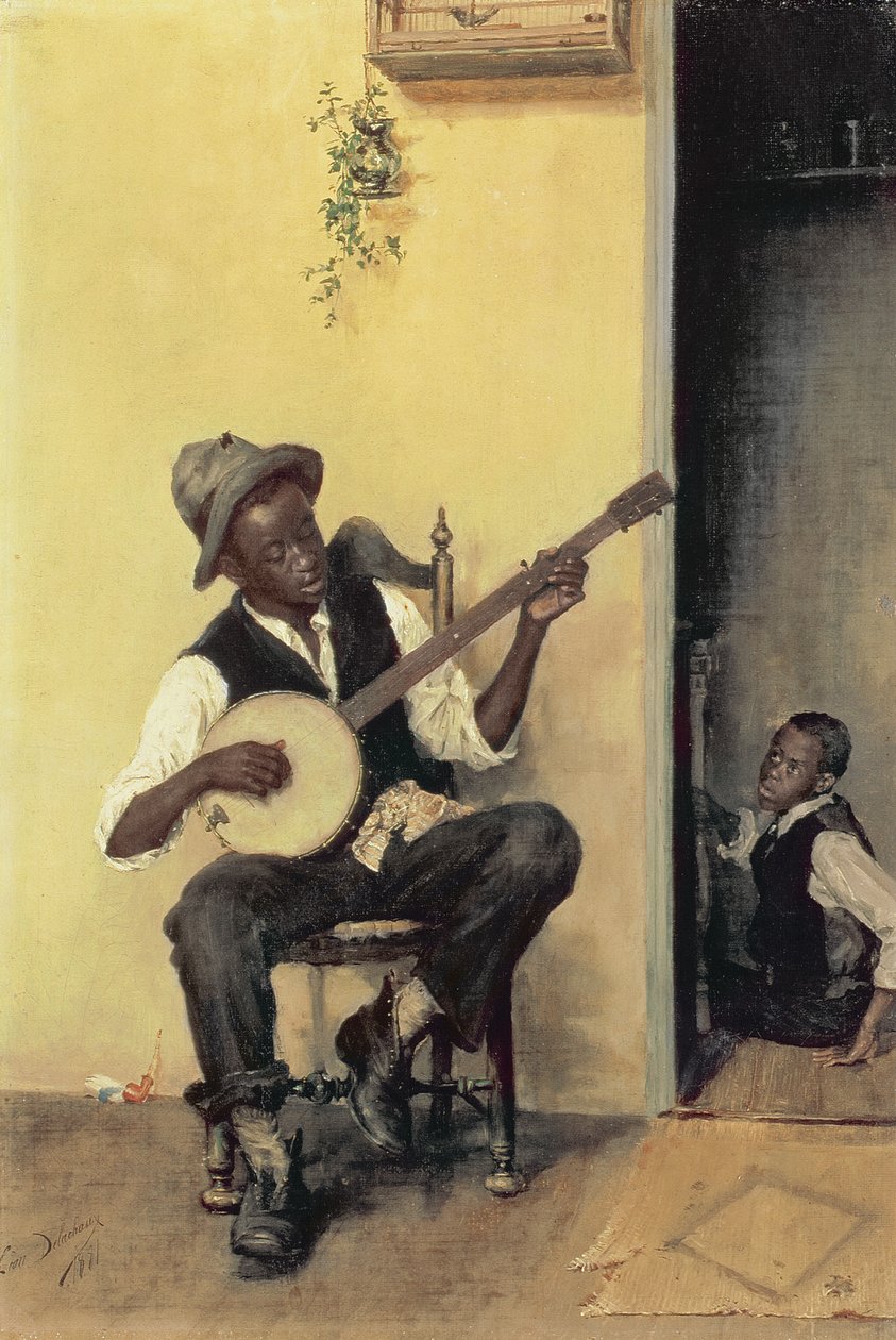 Le Joueur de Banjo, 1881 - Leon Delachaux