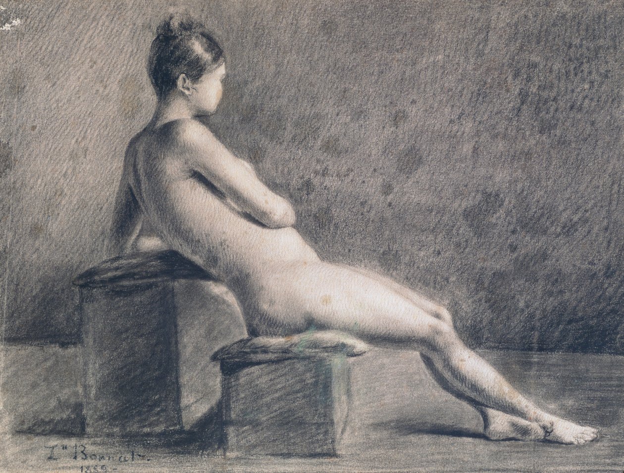 Modèle de profil, vers 1853-1922 - Leon Joseph Florentin Bonnat