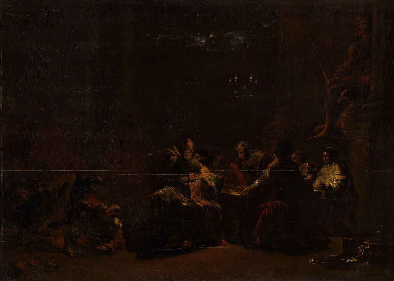 Pashur frappant Jérémie dans le temple - Leonaert Bramer