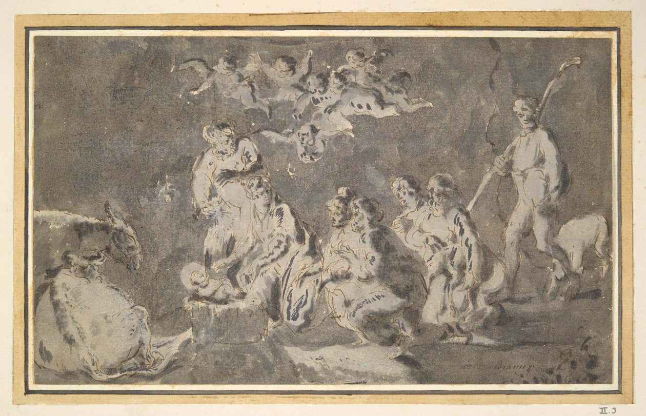 Adoration des bergers - Leonard Bramer