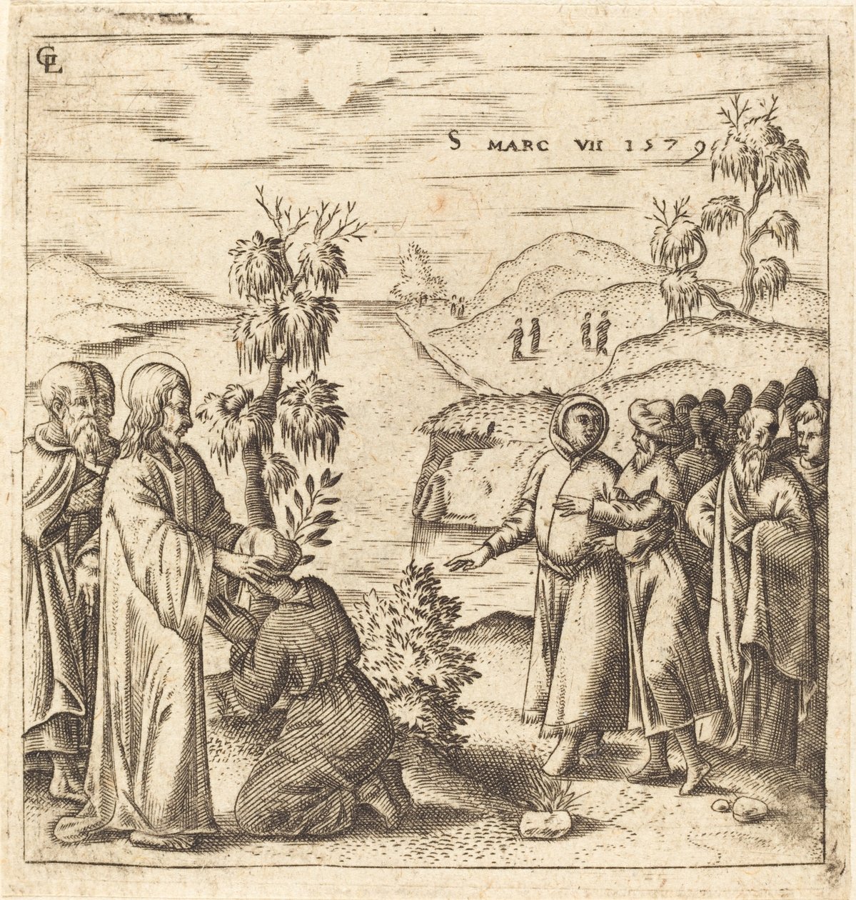 Christ guérissant un sourd - Leonard Gaultier