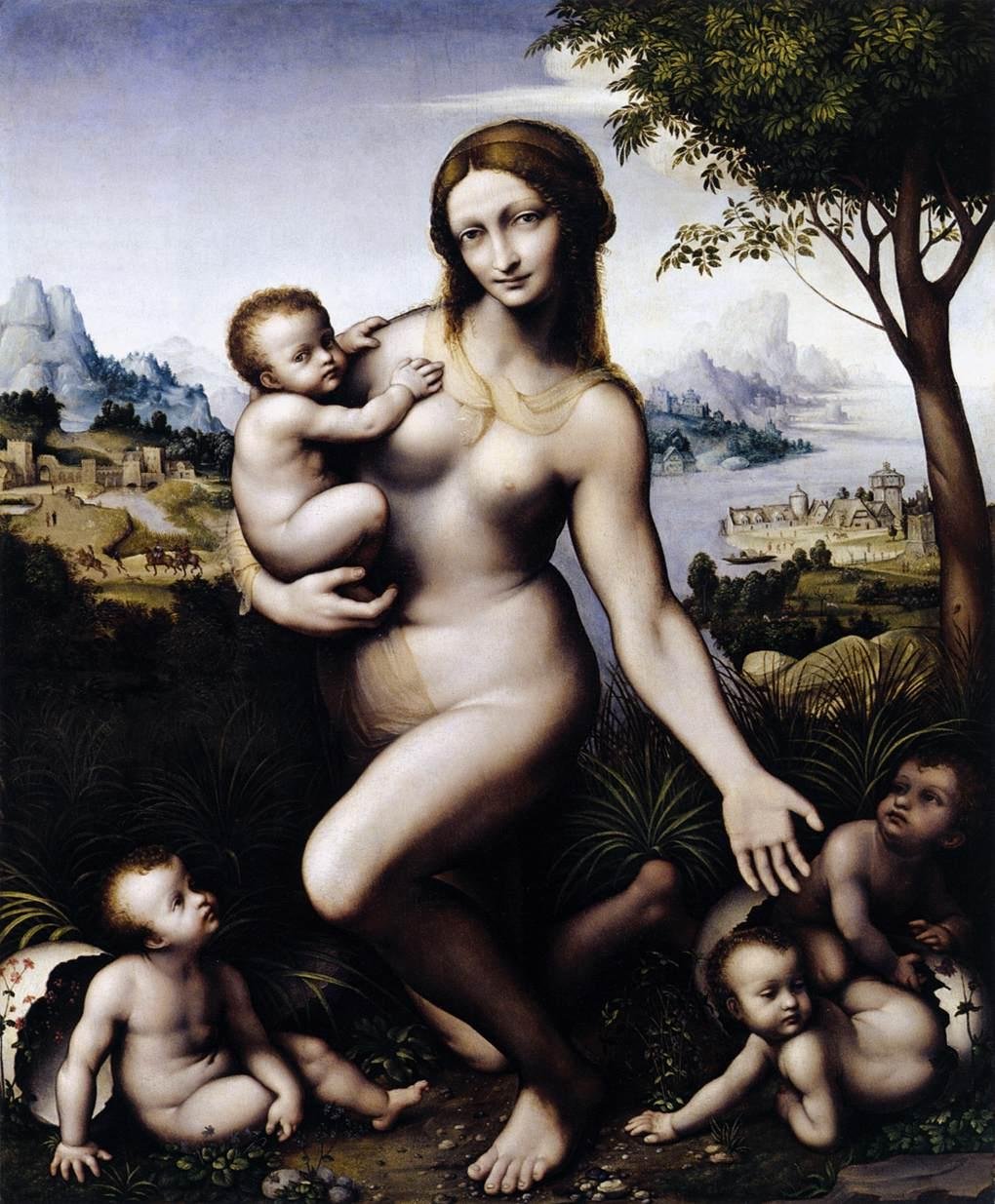 Léda et ses enfants - Leonardo da Vinci