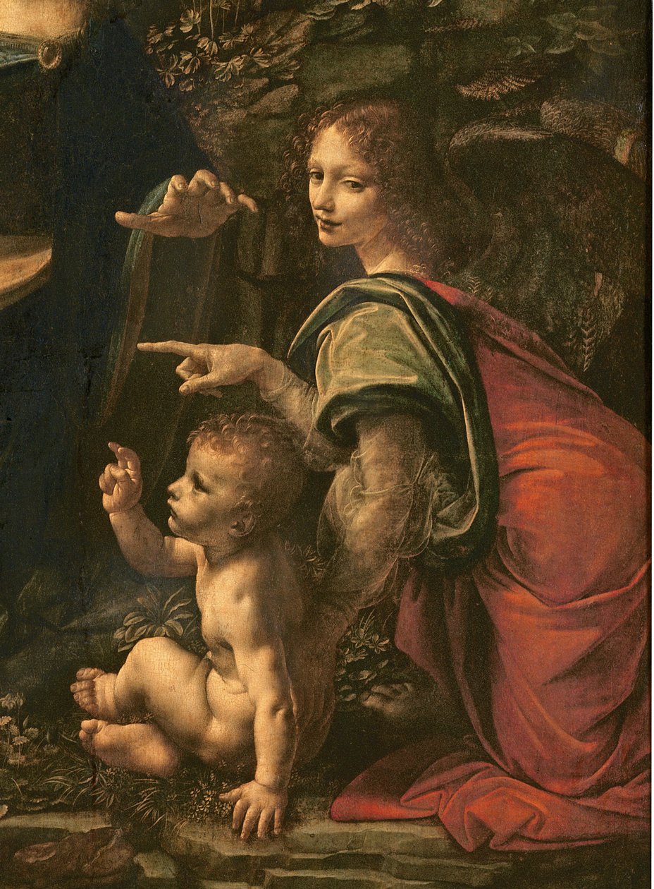 La Vierge aux Rochers (détail) - Leonardo da Vinci
