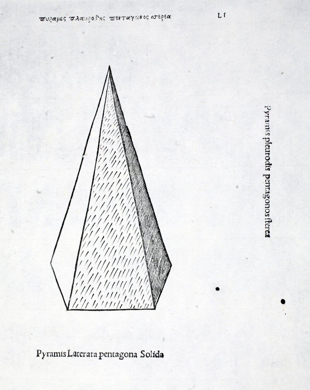 Pyramis laterata pentagona solida, illustration de 
