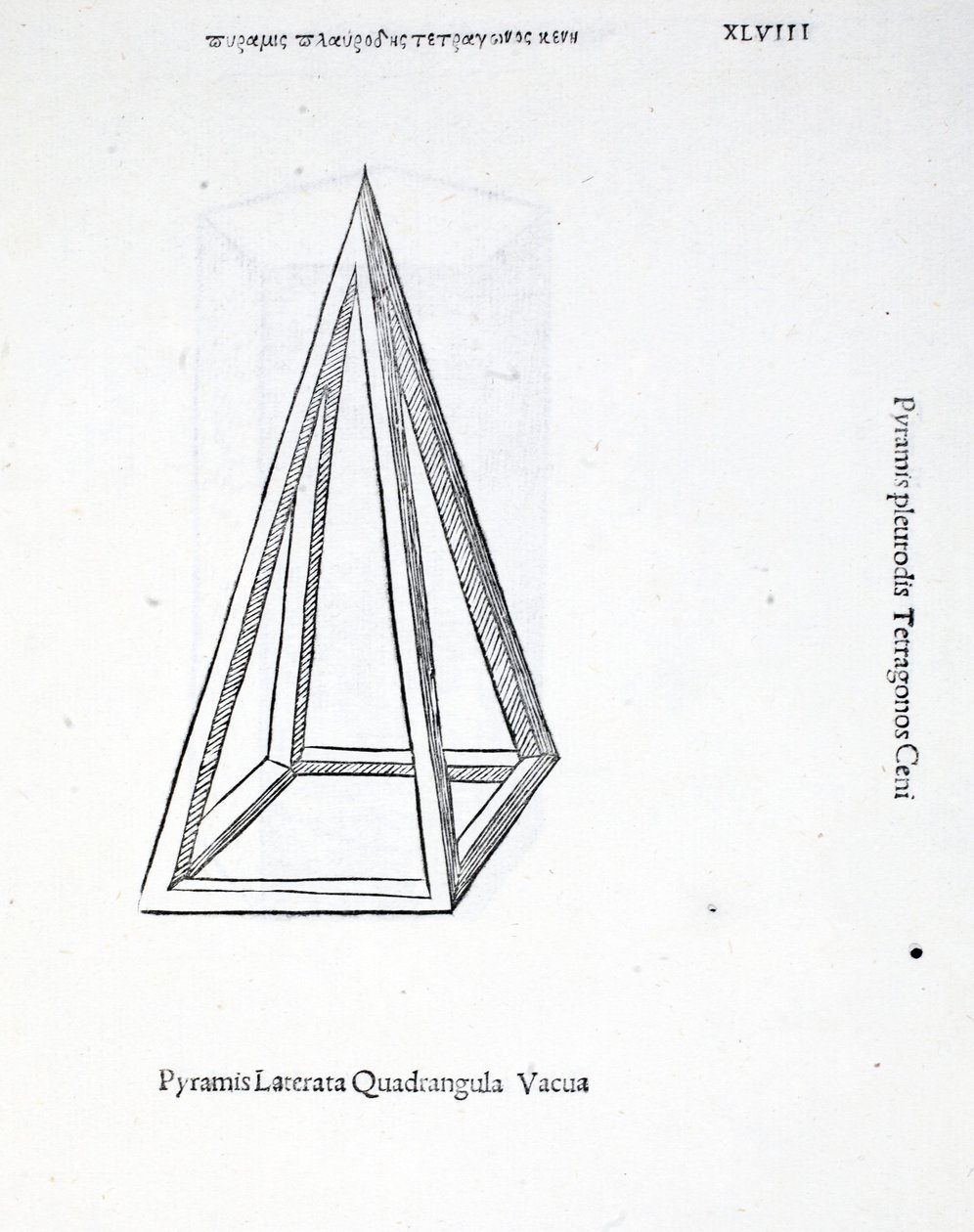Pyramis laterata quadrangula vacua, illustration de 
