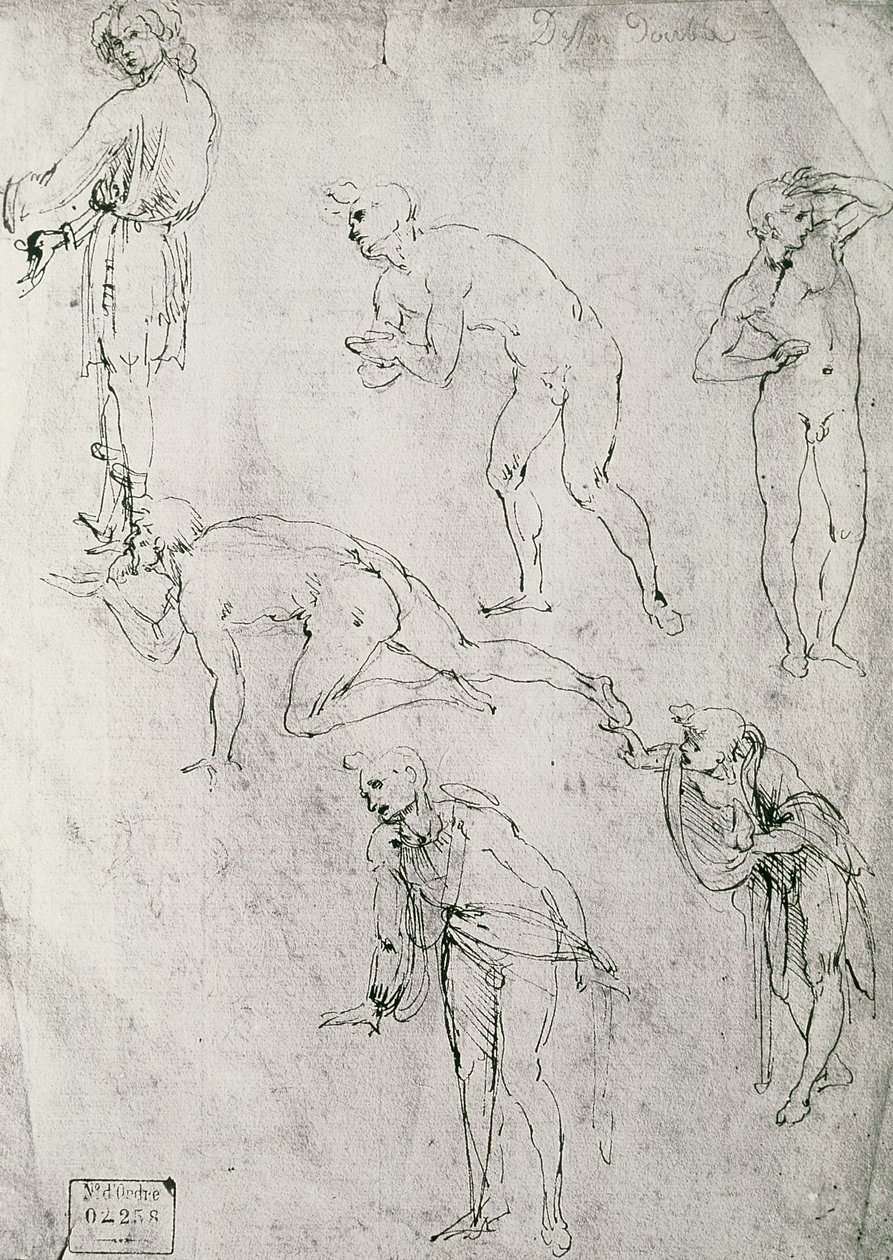 Six Figures, Étude pour une Épiphanie - Leonardo da Vinci