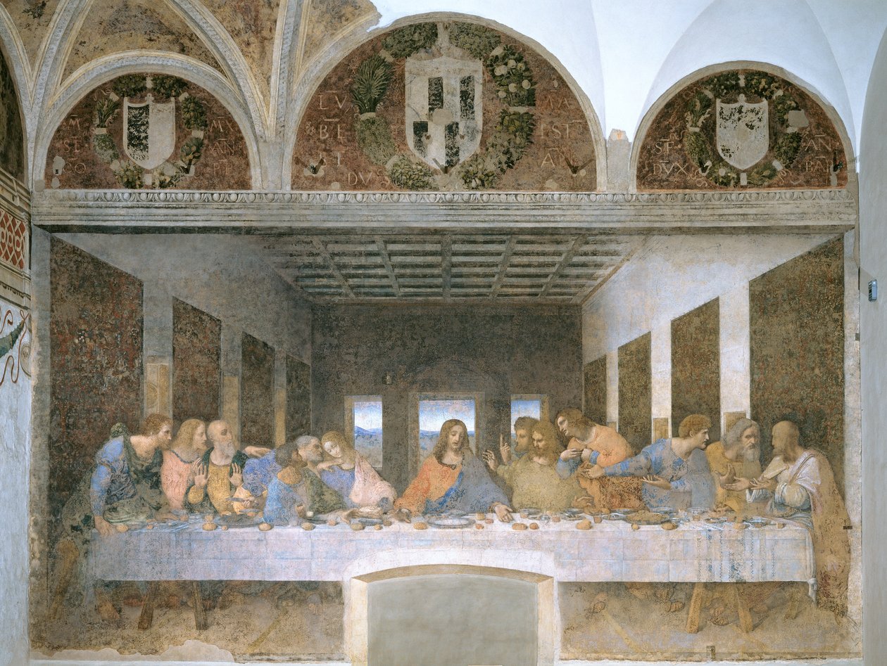 La Cène, 1495-97 (après restauration) - Leonardo da Vinci
