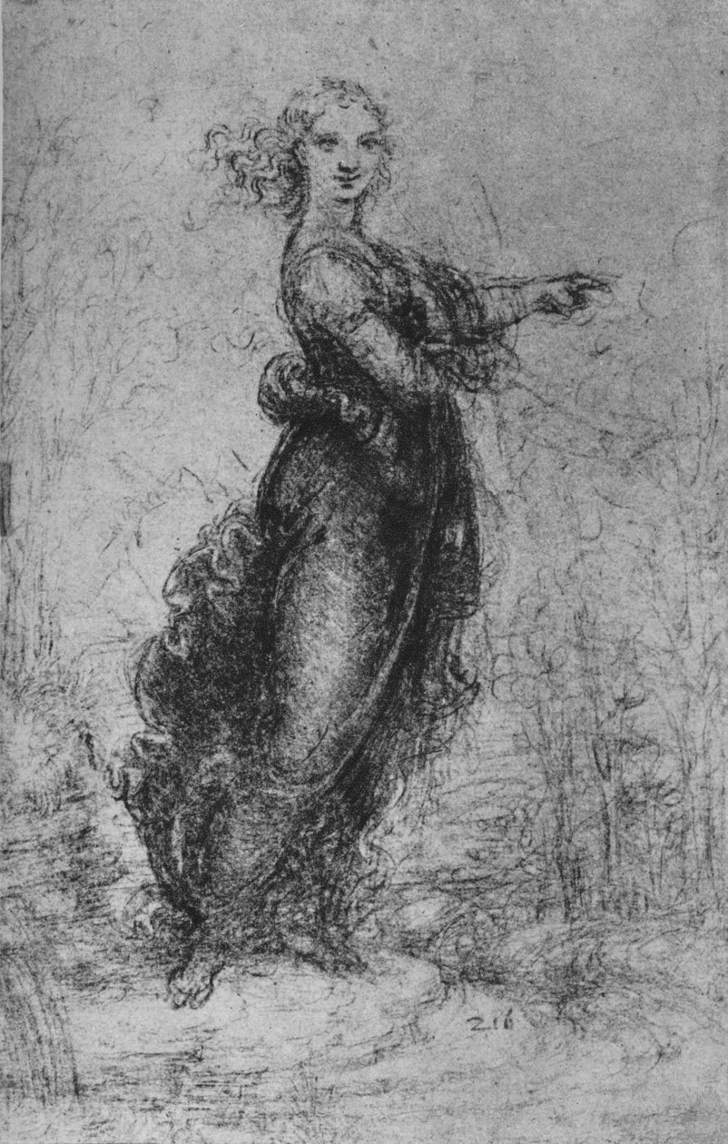 Jeune femme pointant, vers 1480 - Leonardo da Vinci