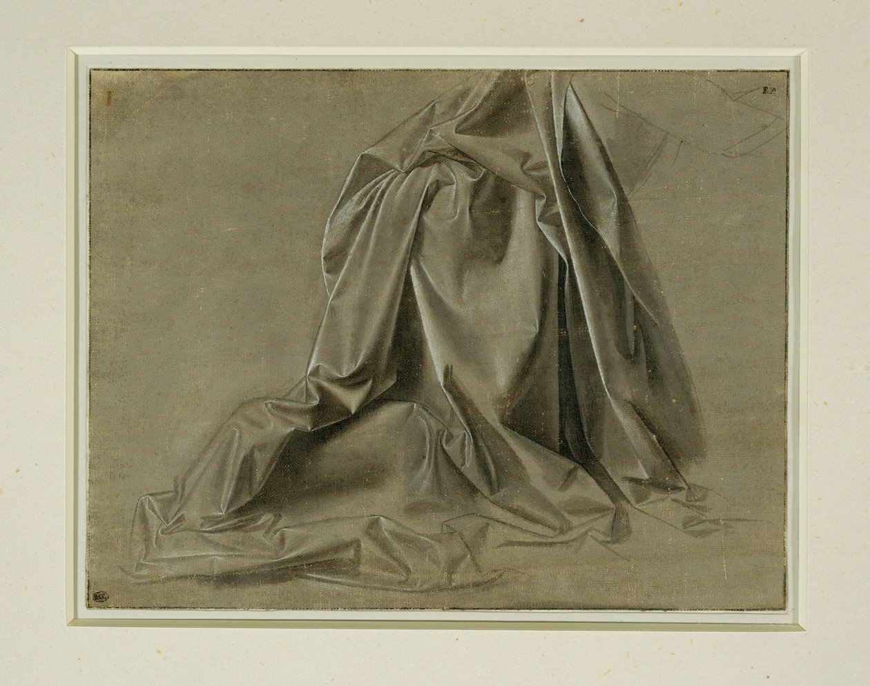 Daperie pour une figure agnouille … - Leonardo da Vinci