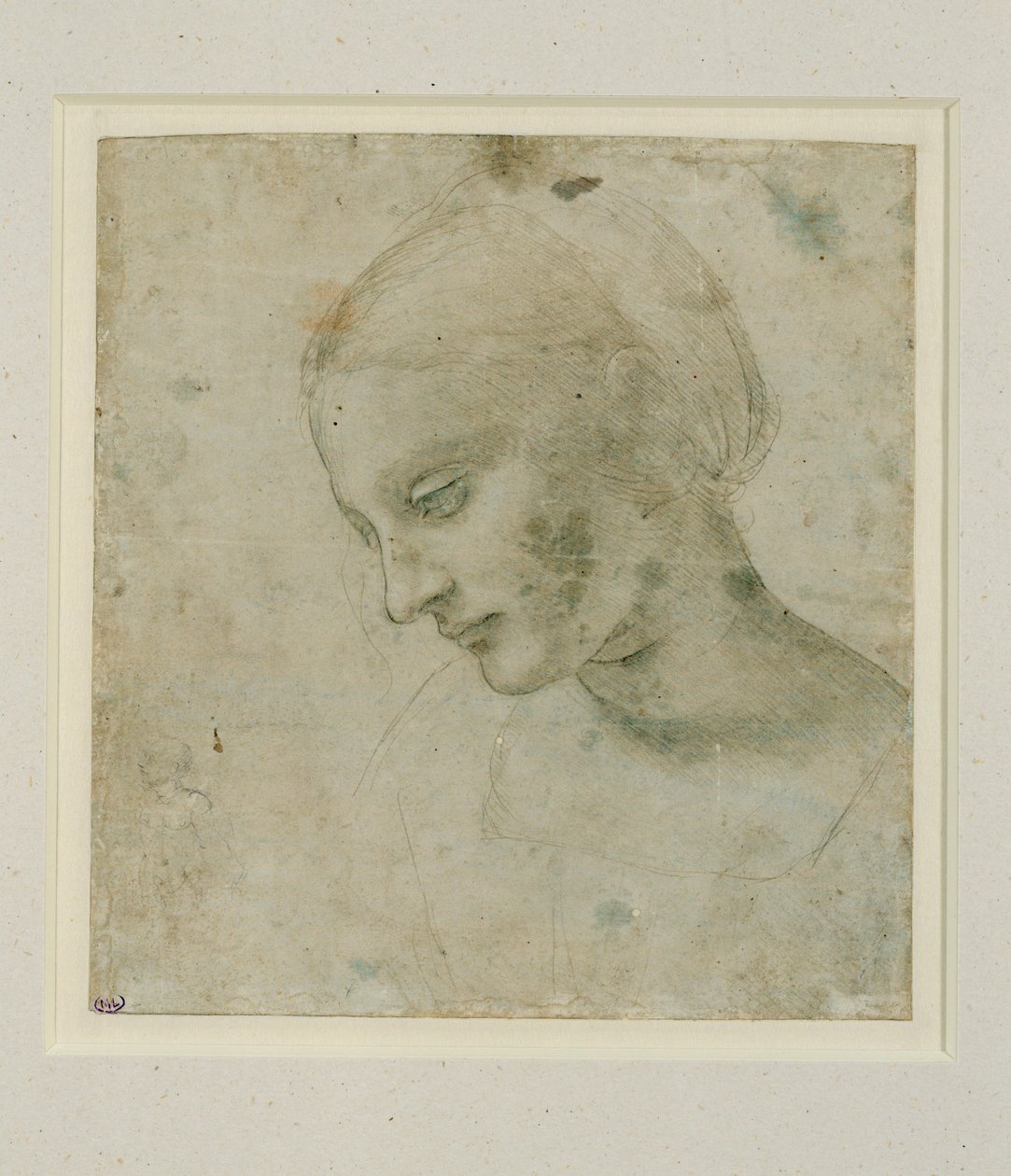 Tete de femme presque de profil … - Leonardo da Vinci