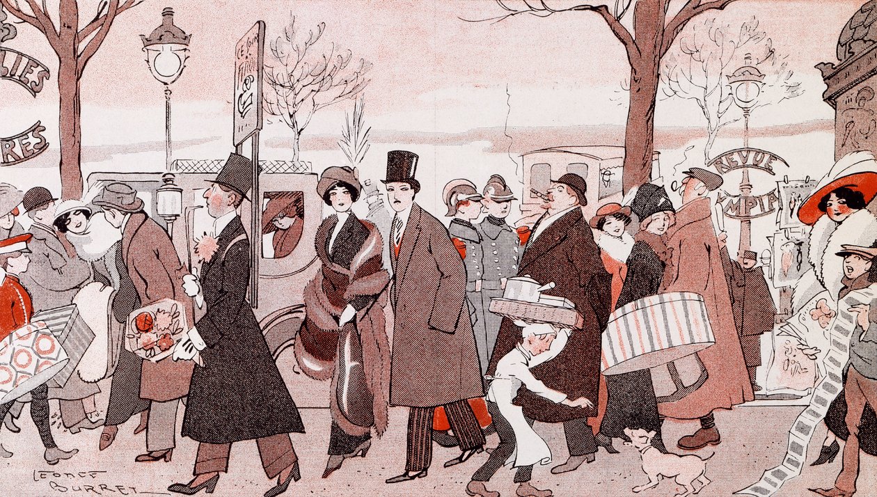 Le Boulevard, par Léonce Burret - Leonce Burret