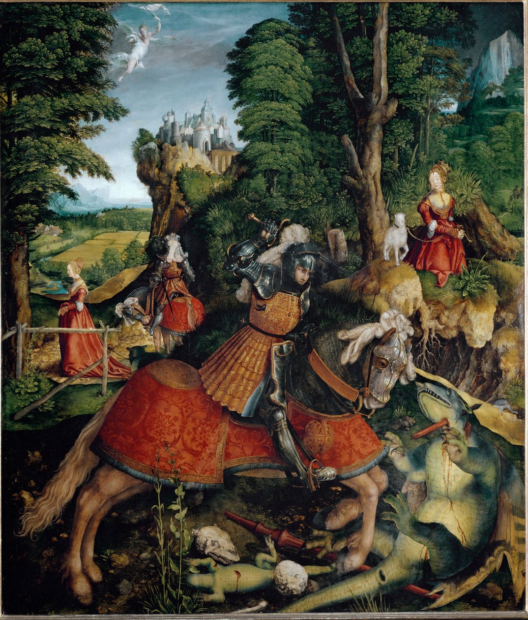 Saint Georges terrassant le dragon - Leonhard Beck