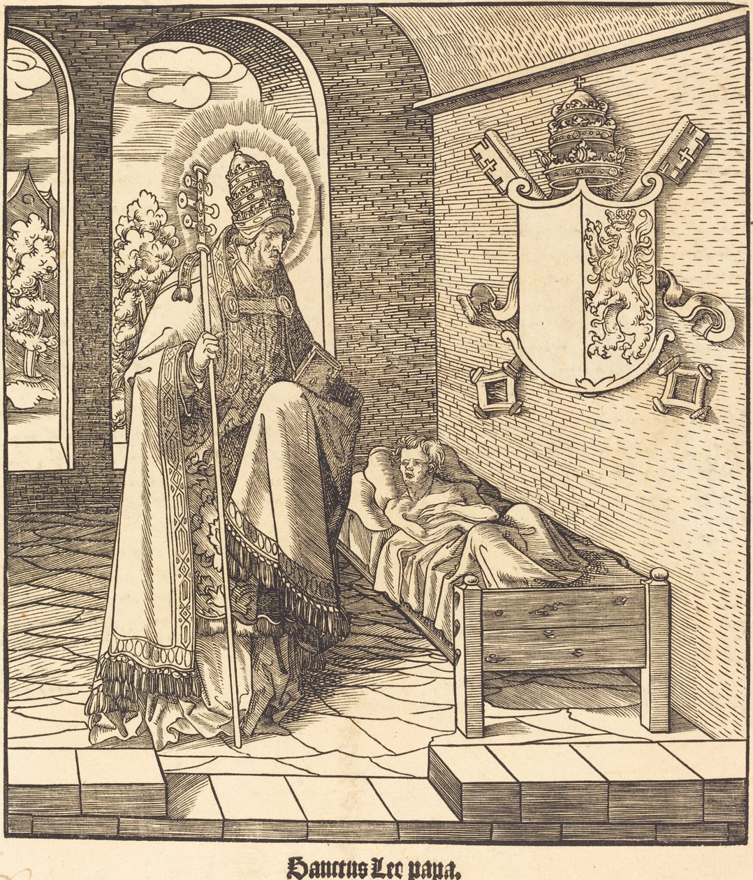 Saint Léon (Pape Léon IX) - Leonhard Beck
