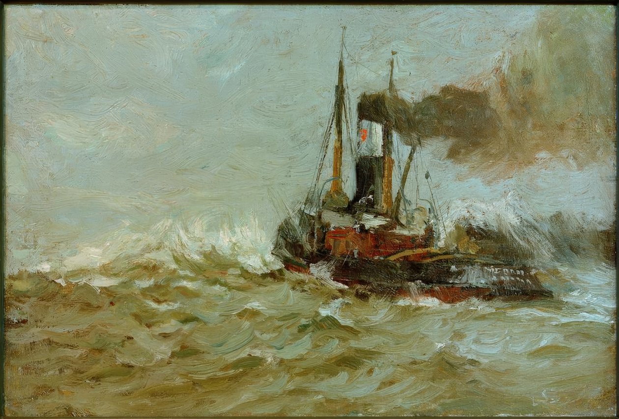 Remorqueur en haute mer (Seeadler Hamburg) - Leonhard Sandrock