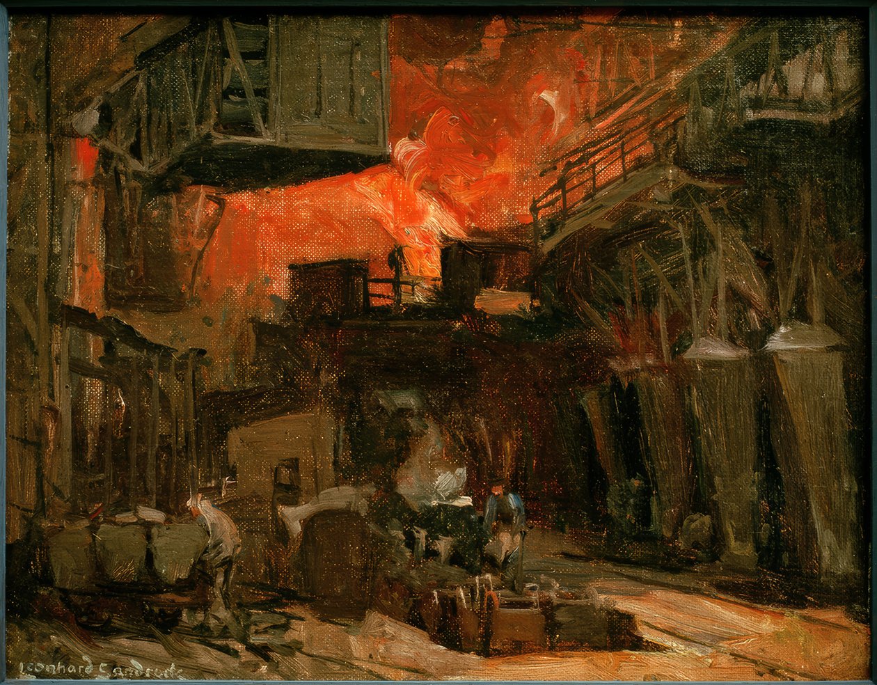 L. Sandrock, Préparation des moules - Leonhard Sandrock