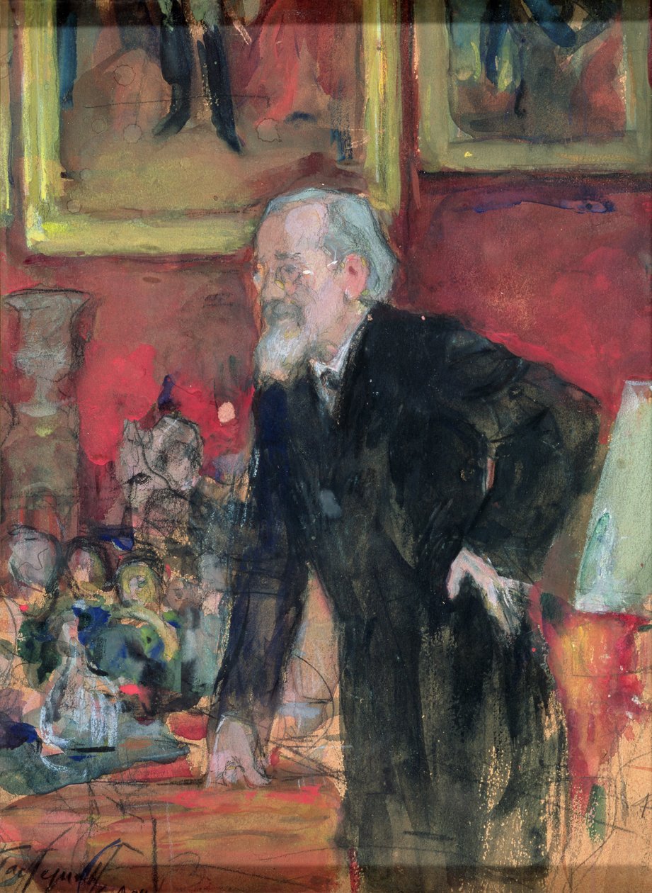Portrait de V.O. Klyuchevsky (1841-1911) 1908 - Leonid Osipovic Pasternak
