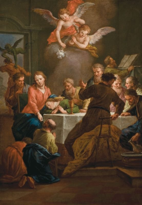 Jésus servant l