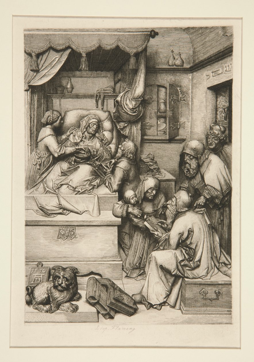 La Mort de la Vierge - Leopold Flameng