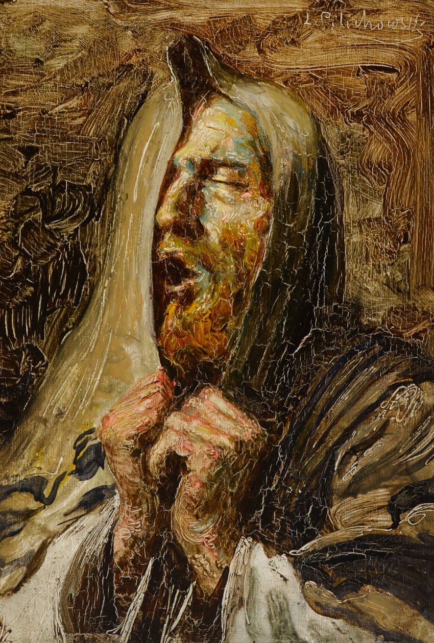 Hear O Israel (huile sur carton) - Leopold Pilichowski