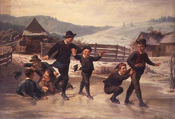 Enfants patinant - Leopold Till