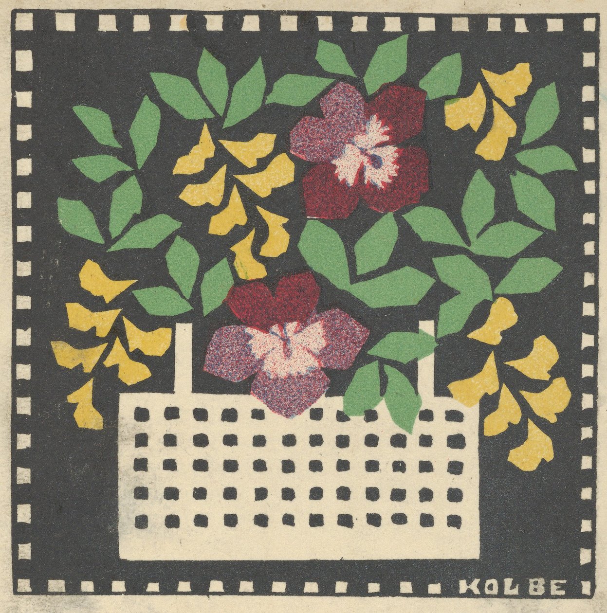 Panier de fleurs, 1907 - Leopoldine Kolbe